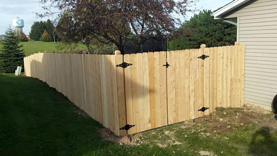 cedar privacy fence