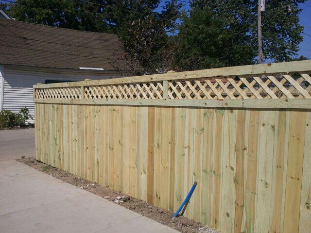 Cedar fencing; Fence Materials - Cedar