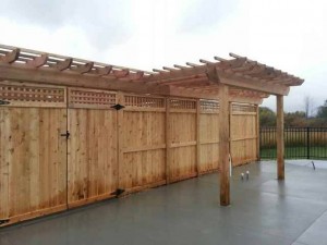 cedar privacy fence