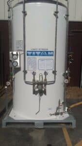 nitrogen tank before custom structure