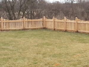 quality fence - cedar scalloped