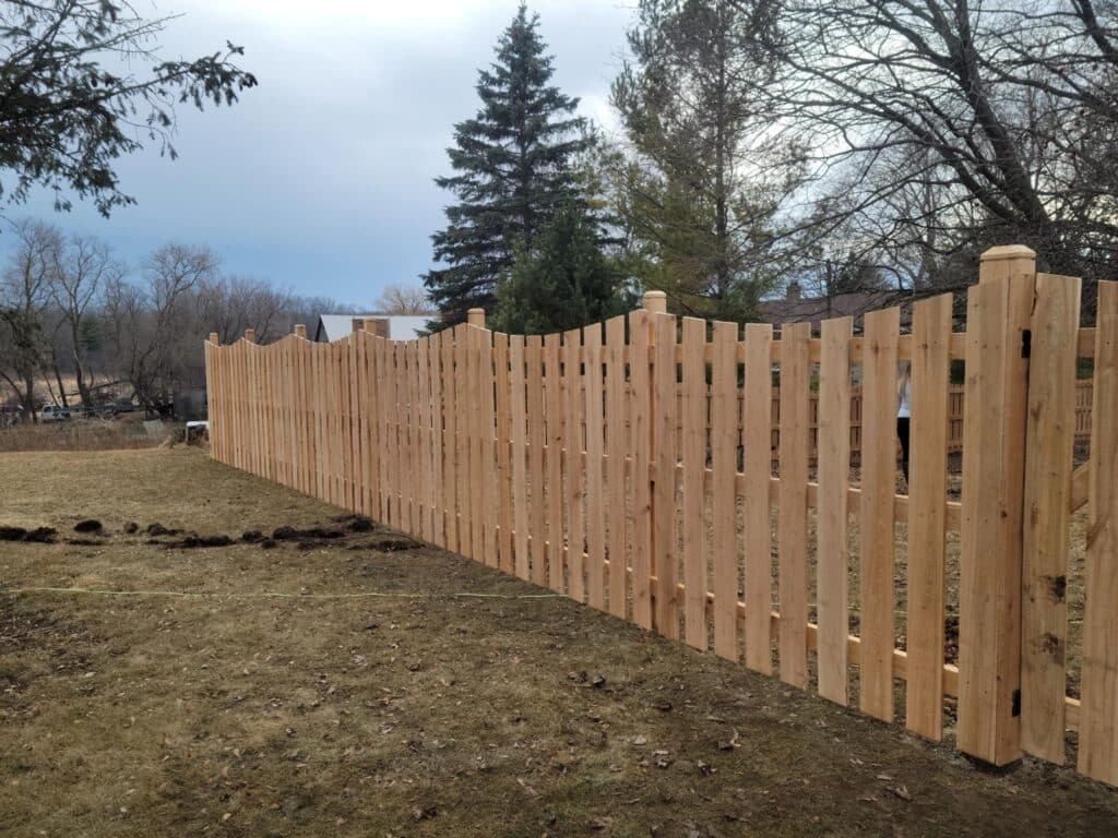 Cedar fencing