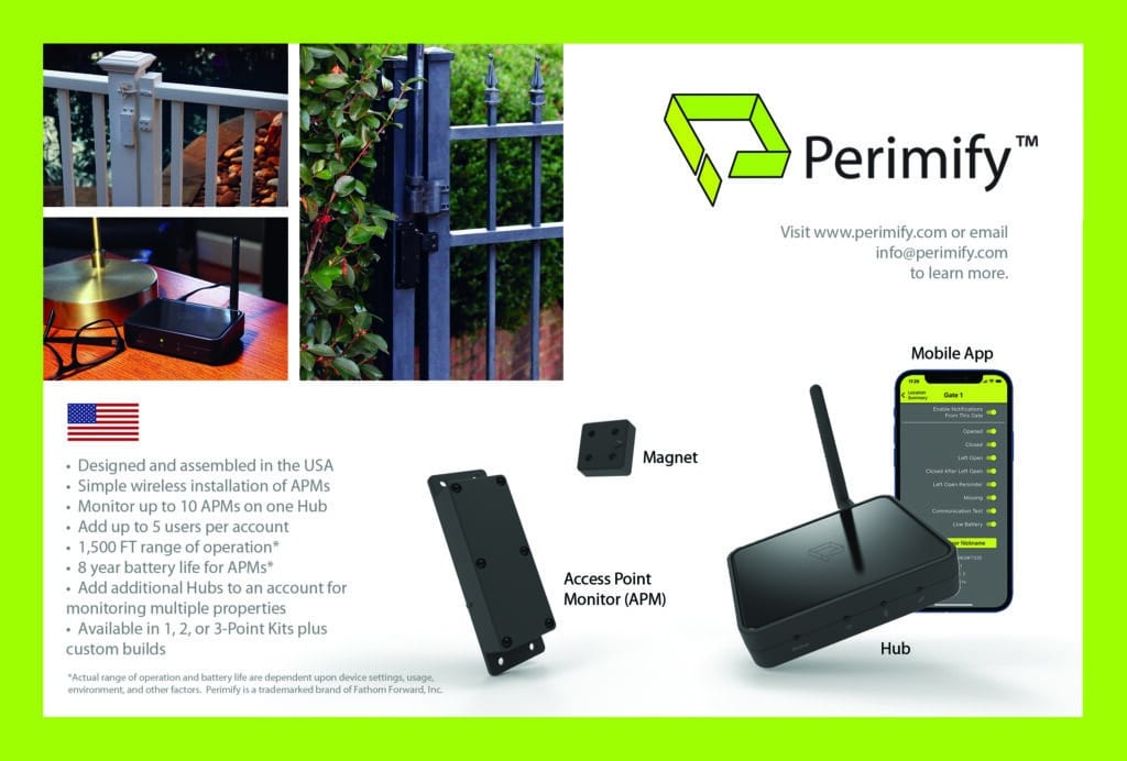 Picture of Perimify™ components and specification details.