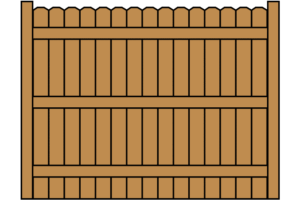 Cedar fencing