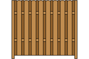 Cedar fencing
