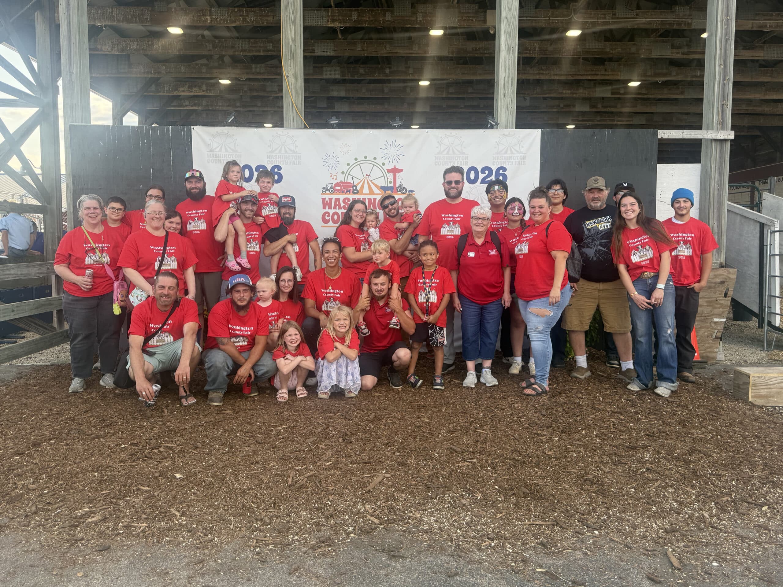 Part of the A to Z Team and their families at the fair