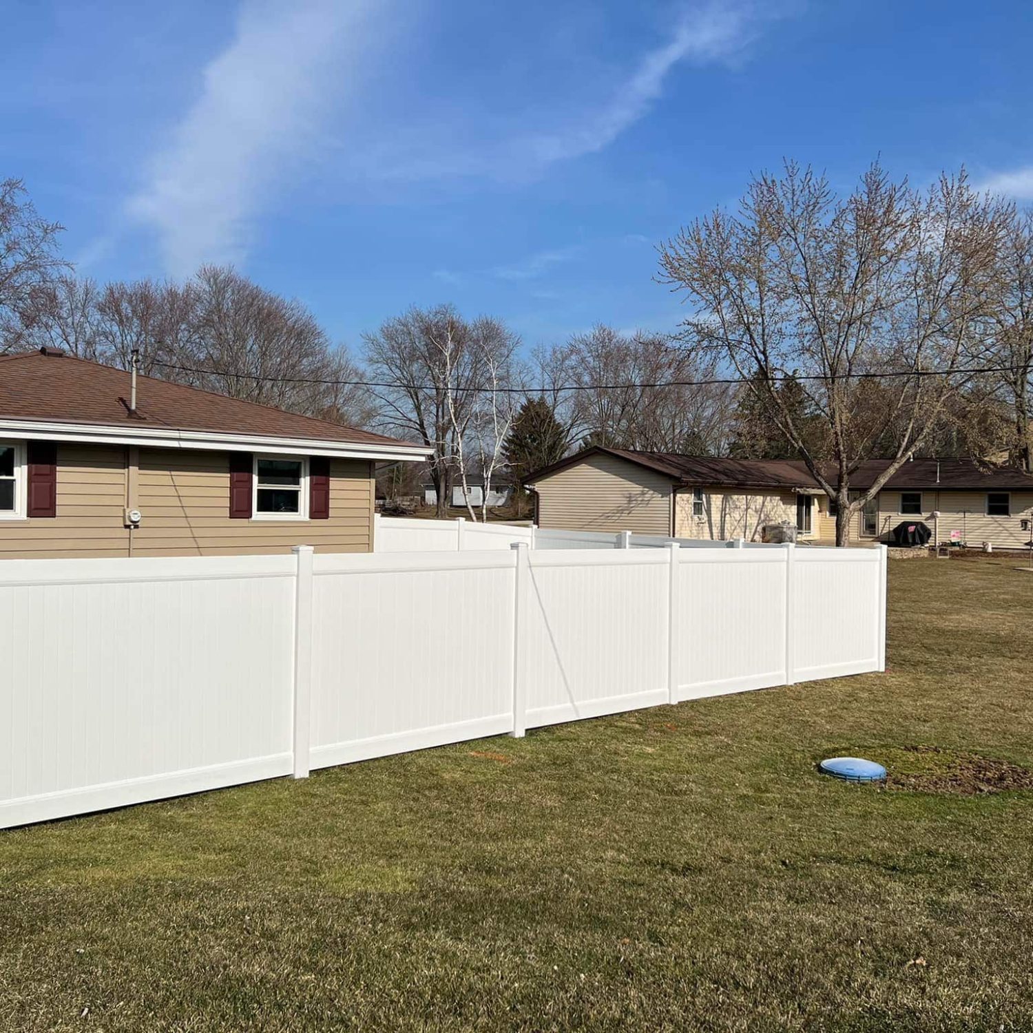 Zachary privacy fence enclosing yard